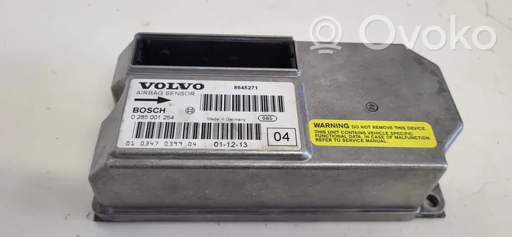 Volvo S60 Gaisa spilvenu vadības bloks 0285001254