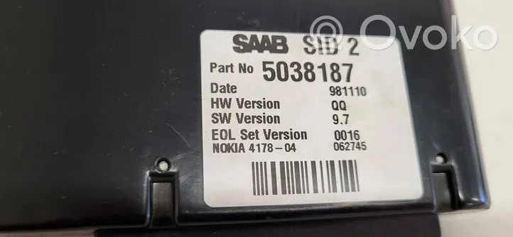 Saab 9-5 Monitor / wyświetlacz / ekran 5038187