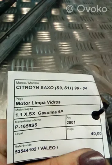 Citroen Saxo Pyyhkimen moottori 