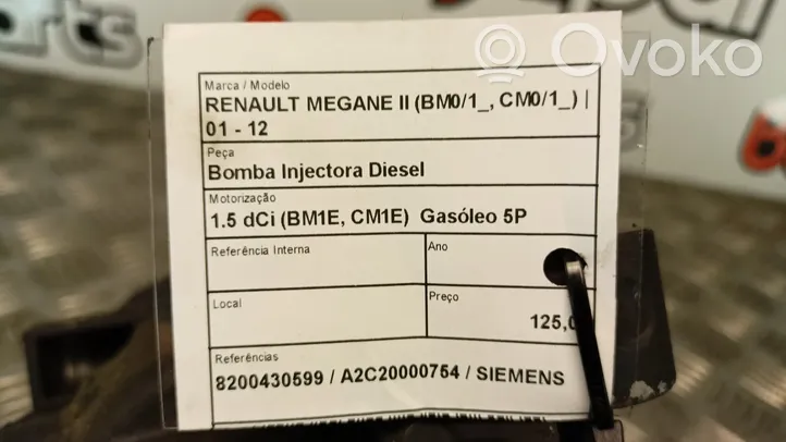 Renault Megane II Pompa wtryskowa wysokiego ciśnienia 