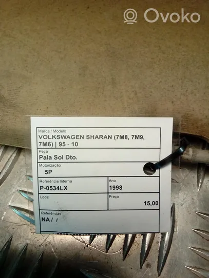 Volkswagen Sharan Clip/gancio/supporto per aletta parasole 