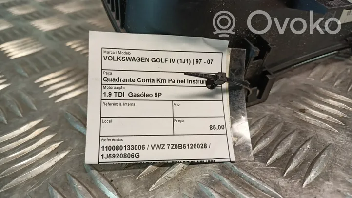 Volkswagen Golf IV Licznik / Prędkościomierz 
