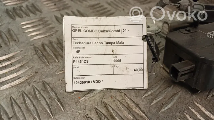 Opel Combo C Takaluukun ulkopuolinen lukko 