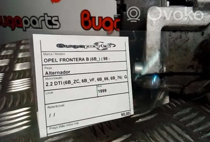 Opel Frontera B Generatore/alternatore 