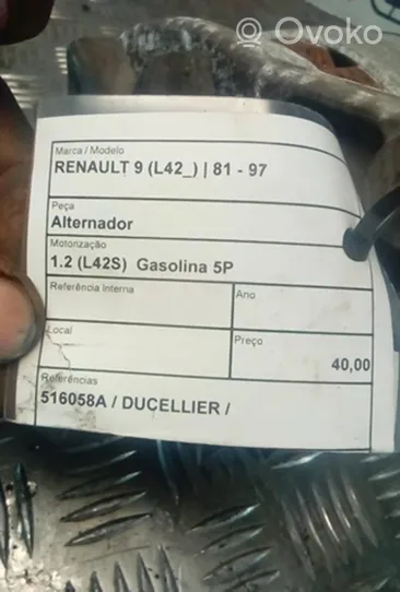 Renault 9 Generatore/alternatore 