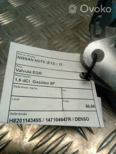 Nissan Note (E12) Zawór EGR 