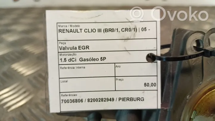 Renault Clio III Soupape vanne EGR 