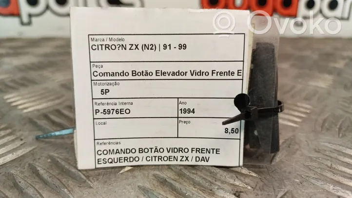 Citroen ZX Interrupteur commade lève-vitre 