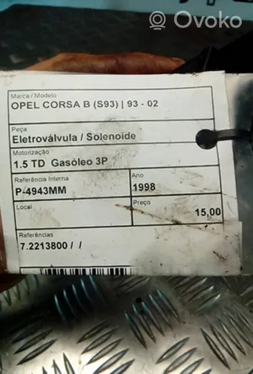 Opel Corsa B Solenoīda vārsts 