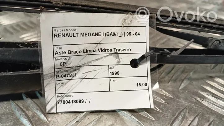 Renault Megane I Rear windscreen/windshield window 