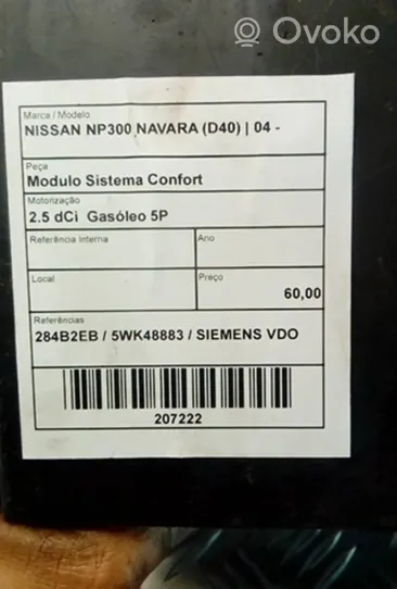 Nissan Navara Kiti valdymo blokai/ moduliai 