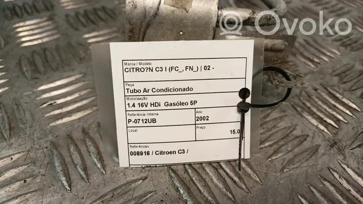 Citroen C3 Wąż / Przewód klimatyzacji A/C 