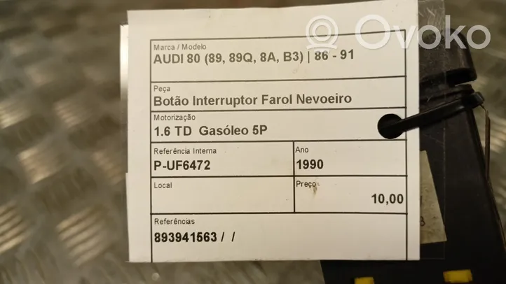 Audi 80 90 B3 Światło przeciwmgłowe przednie 