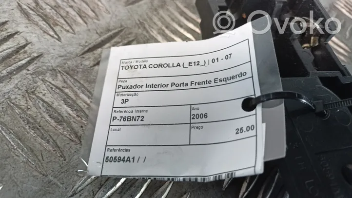 Toyota Corolla E120 E130 Klamka zewnętrzna drzwi przednich 