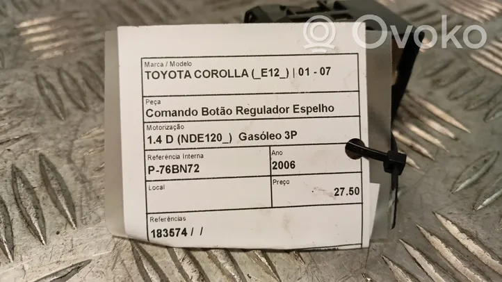 Toyota Corolla E120 E130 Elektryczne lusterko boczne drzwi przednich 