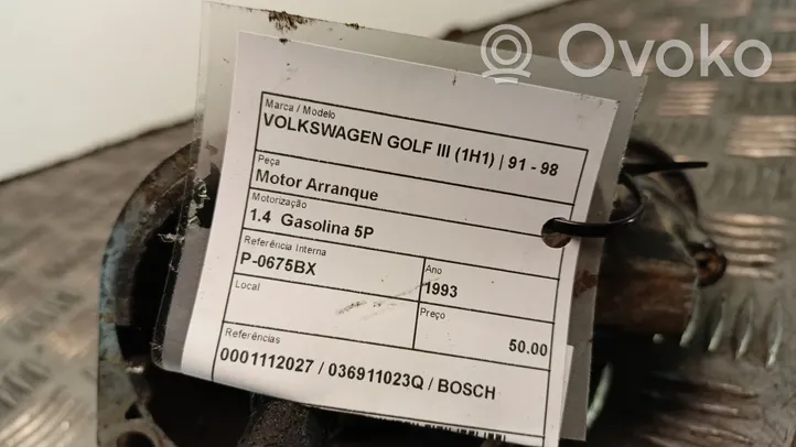 Volkswagen Golf III Motorino d’avviamento 