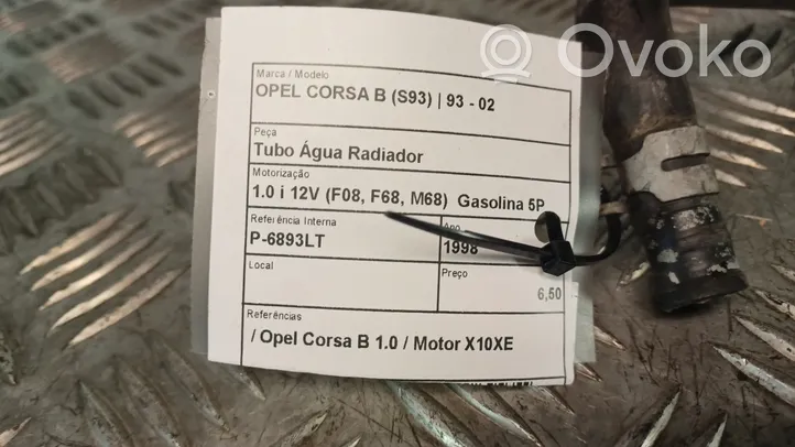 Opel Corsa B Durite de refroidissement tube 