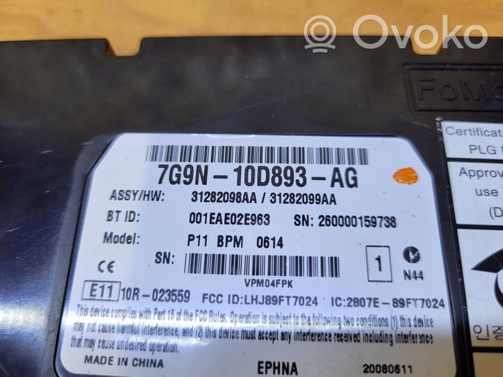 Volvo XC70 Bluetooth control unit module 7G9N10D893AG