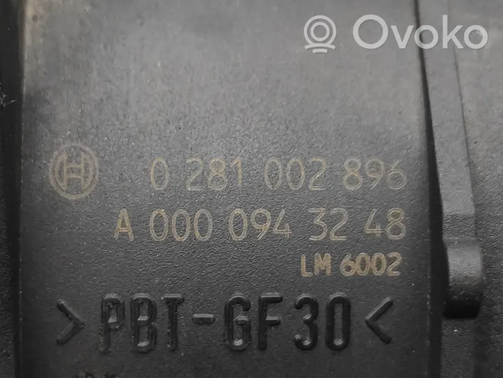 Volkswagen Crafter Débitmètre d'air massique A0000943248