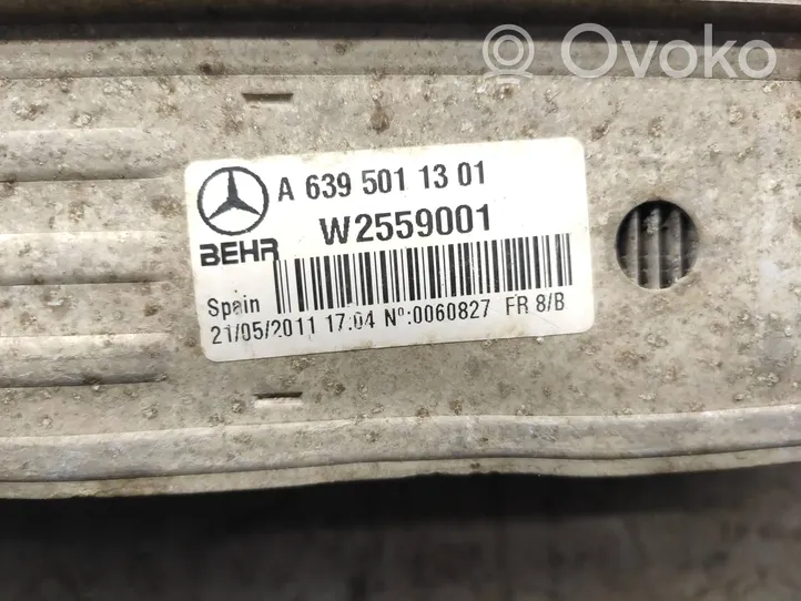 Mercedes-Benz Vito Viano W639 Радиатор интеркулера A6395011301