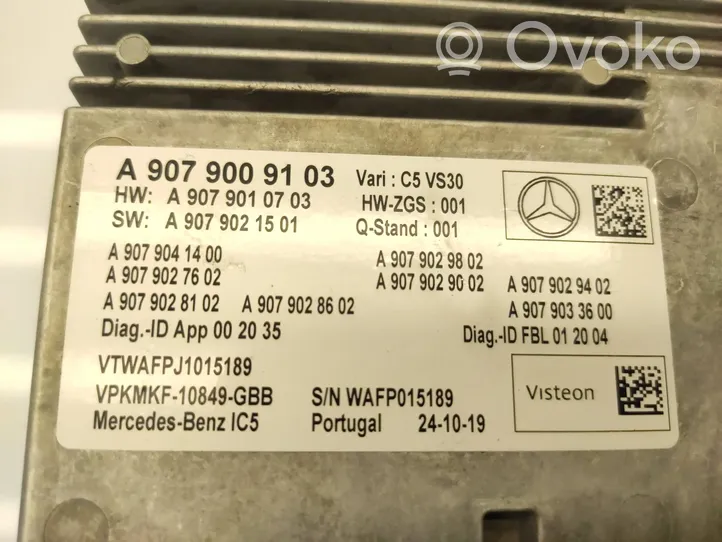 Mercedes-Benz Sprinter W907 W910 Unità principale autoradio/CD/DVD/GPS A9079009103