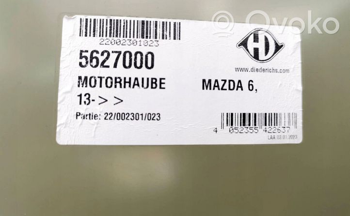 Mazda 6 Couvercle, capot moteur 5627000