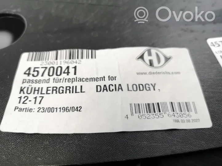 Dacia Lodgy Griglia superiore del radiatore paraurti anteriore 4570041