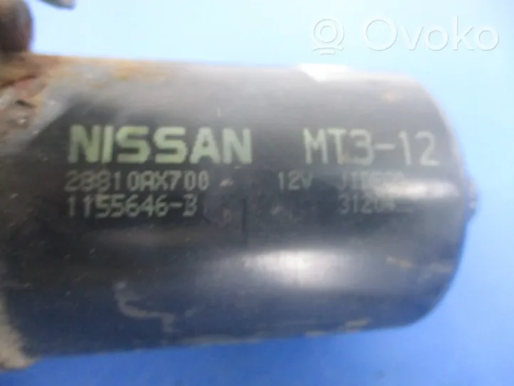 Nissan Micra Wischergestänge Wischermotor vorne 28810AX700