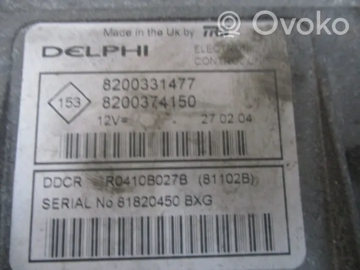 Renault Clio II Komputer / Sterownik ECU silnika 