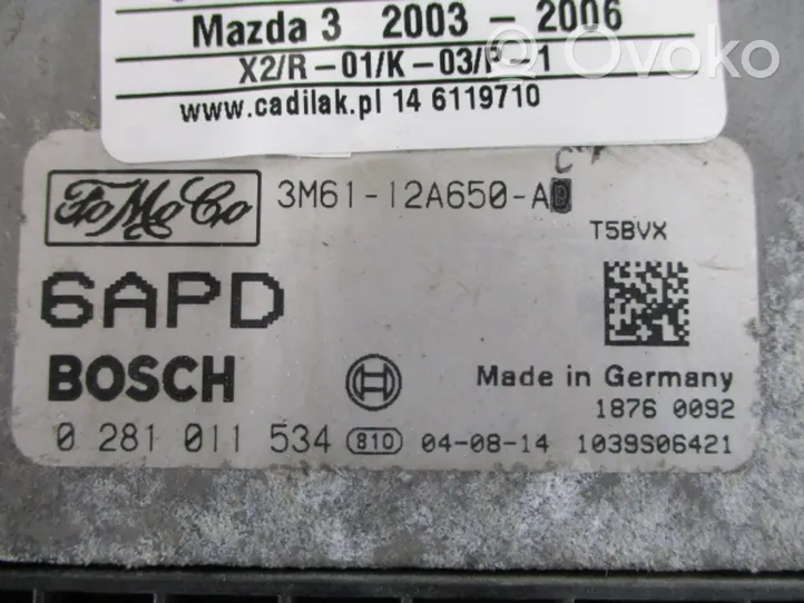 Mazda 3 I Moottorin ohjainlaite/moduuli (käytetyt) 3M61-12A650-AC