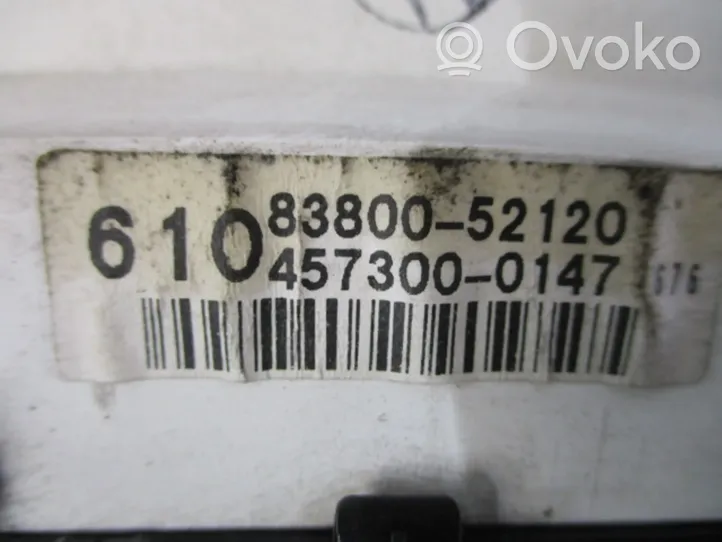 Toyota Yaris Verso Compteur de vitesse tableau de bord 83800-52120