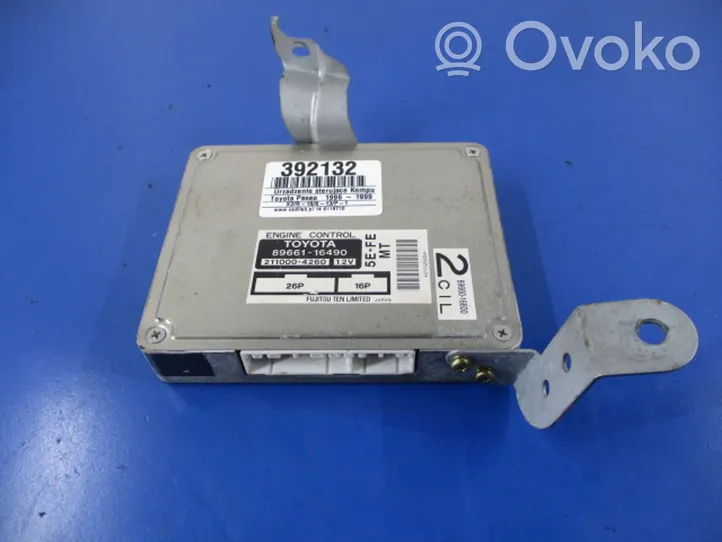 Toyota Paseo (EL54) II Unidad de control/módulo ECU del motor 89661-16490