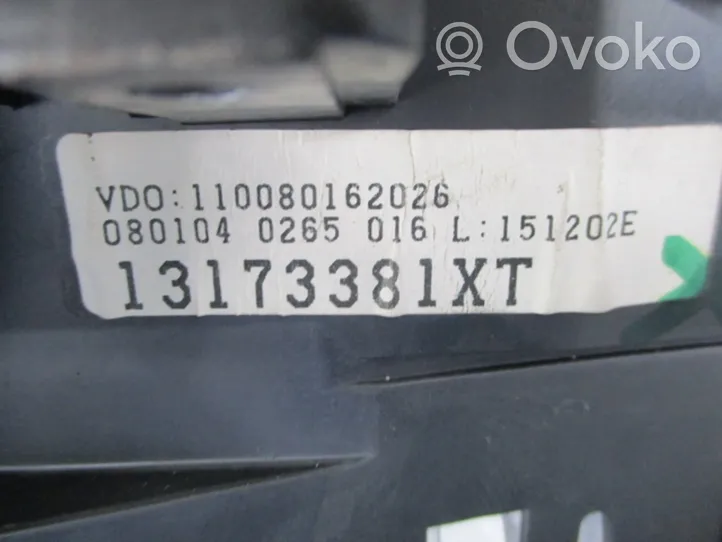 Opel Meriva A Compteur de vitesse tableau de bord 13173381XT