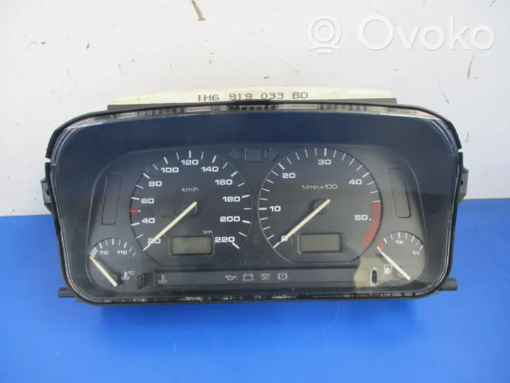 Volkswagen Golf III Speedometer (instrument cluster) 1H6919033BD