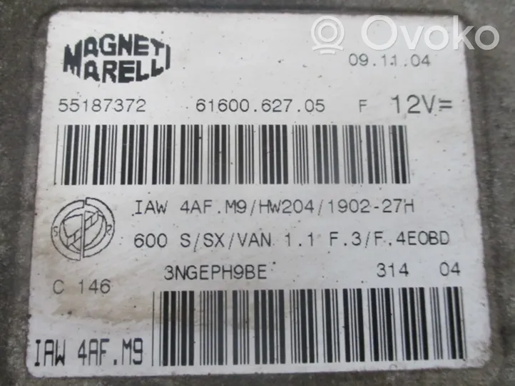 Fiat Ducato Unité de commande, module ECU de moteur 55187372