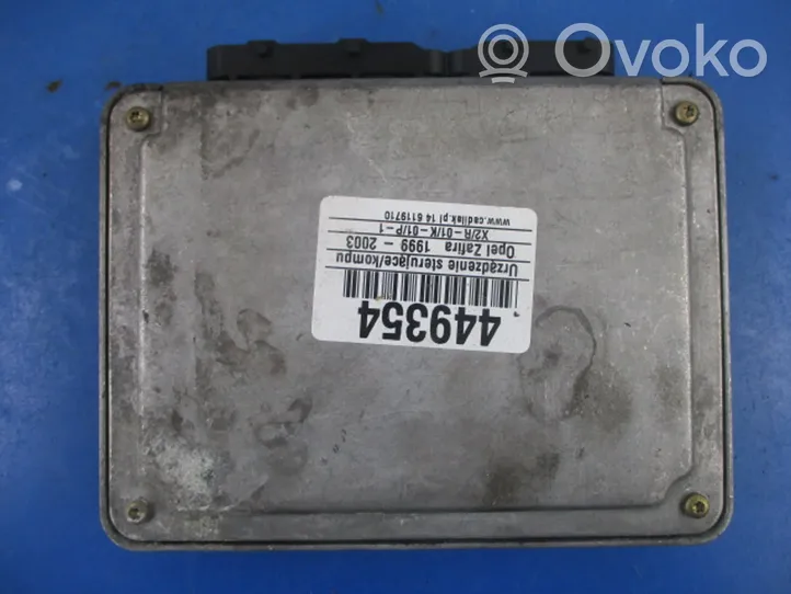 Opel Zafira A Komputer / Sterownik ECU silnika 24417169