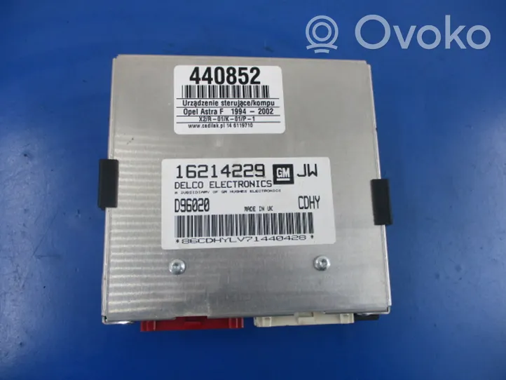 Opel Astra F Unité de commande, module ECU de moteur 16214229