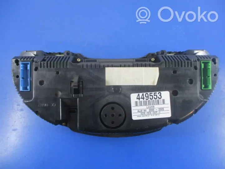 Audi A4 S4 B6 8E 8H Compteur de vitesse tableau de bord 8E0920900K