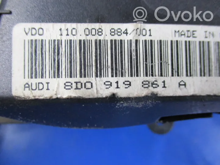 Audi A4 S4 B5 8D Tachimetro (quadro strumenti) 8D0919861A