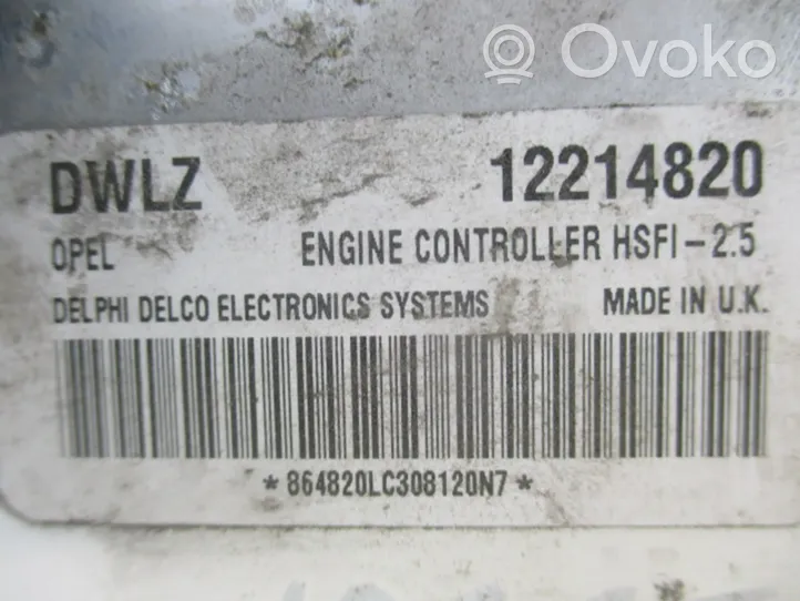 Opel Meriva A Unité de commande, module ECU de moteur 12214820