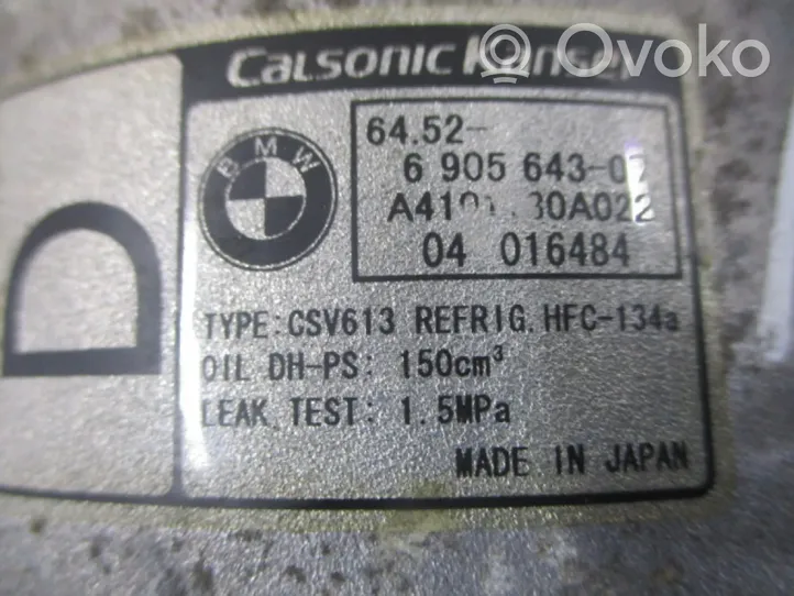 BMW X3 E83 Kompresor / Sprężarka klimatyzacji A/C 690564307