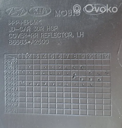 KIA Ceed Moulure inférieure de pare-chocs arrière 86663A2500