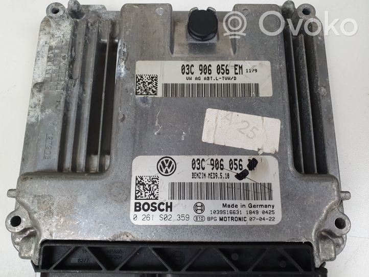 Volkswagen Golf V Kit centralina motore ECU e serratura 03C906056EM