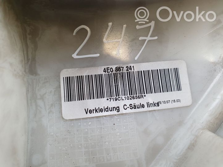 Audi A8 S8 D3 4E Rivestimento montante (C) 4E0867241F