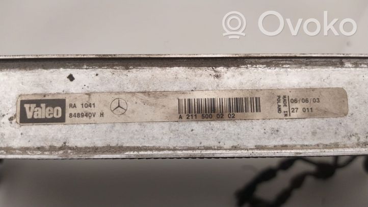 Mercedes-Benz E W211 Jäähdyttimen lauhdutin A2115000202