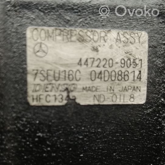 Mercedes-Benz E W211 Oro kondicionieriaus kompresorius (siurblys) 4472209051