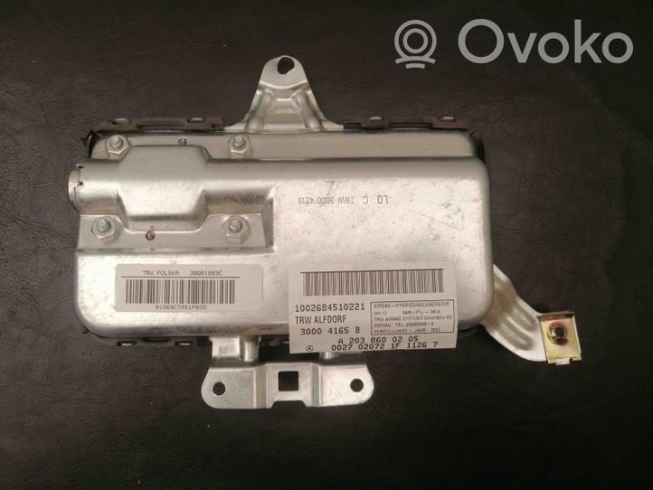 Mercedes-Benz E W211 Airbag de la puerta delantera A2038600205