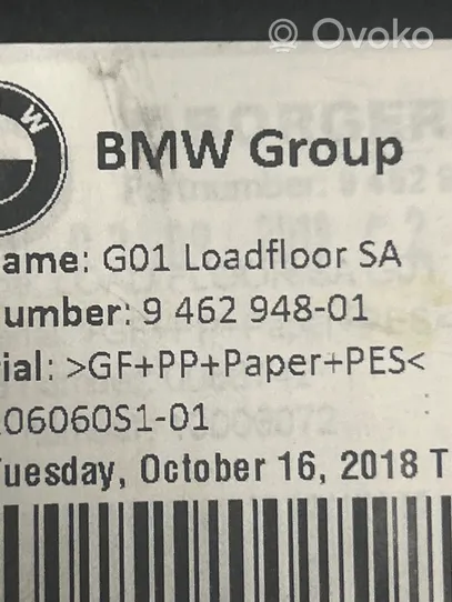 BMW X3 G01 Tavaratilan kaukalon tekstiilikansi 9462948