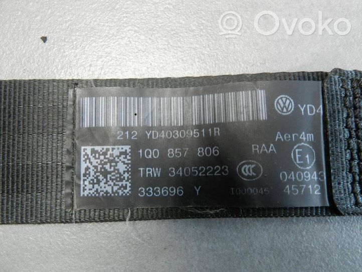 Volkswagen Eos Pas bezpieczeństwa fotela tylnego 1Q0857806