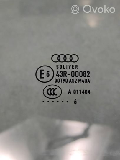 Audi A5 Sportback 8TA Vetro del finestrino della portiera posteriore 43R00082